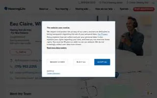 HearingLife of Eau Claire WI website