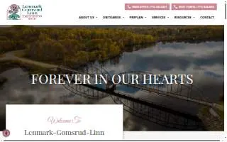 Lenmark Gomsrud Linn Funeral website