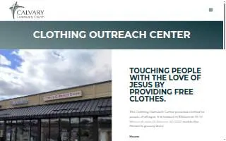 Clothing Outreach Center website