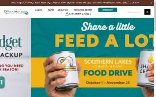 Southern Lakes Credit Union website