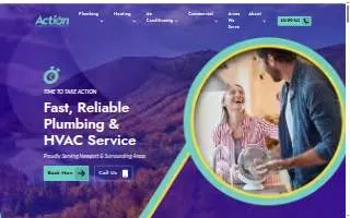 Action Plumbing, Heating, Air Conditioning and Electric, Inc. of Fitchburg website