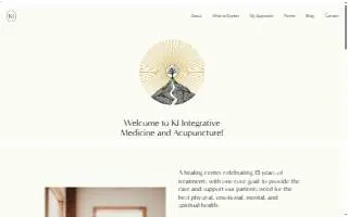 Ki Integrative Medicine & Acupuncture website
