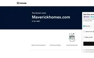 Maverick Homes website