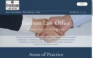 Everson Law website