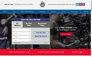 Hansen's Badger Tire and Auto Care website