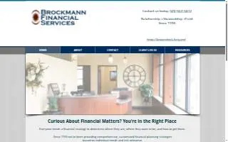 Brockmann Financial Services website