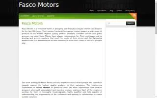 Fasco Appliance Sales & Services website