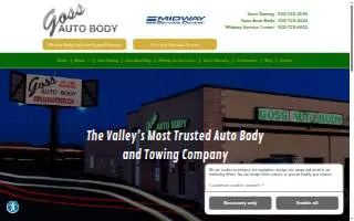 Goss Auto Body of Fox Crossing website