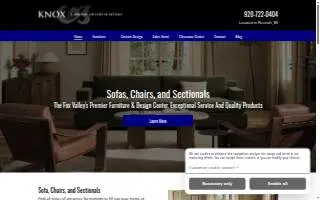 Knox Furniture Gallery of Fox Crossing website