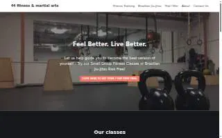 44 fitness and martial arts website