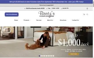 Bartzs Floor Covering website