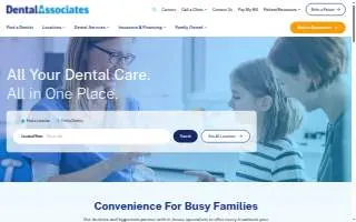 Dental Associates - Franklin website