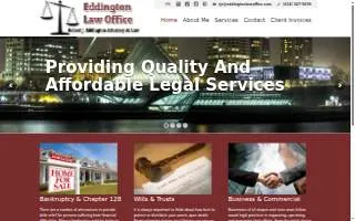 Eddington Law Office LLC website