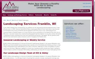 Hill & Valley Landscaping LLC website