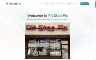 Pit Stop Fix of Franklin website