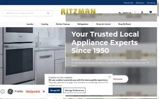 Ritzman Appliance Co of Franklin website