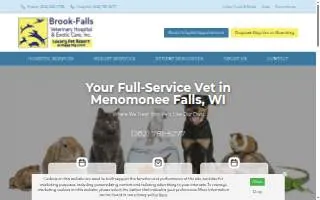 Brook-Falls Veterinary Hospital & Exotic Care website