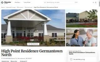 High Point Residence Germantown North Assisted Living website
