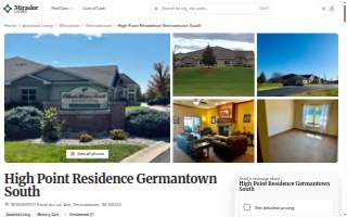 High Point Residence Germantown South Assisted Living Facility Wisconsin