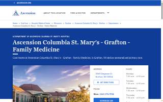 Ascension Columbia St. Mary's - Grafton - Family Medicine