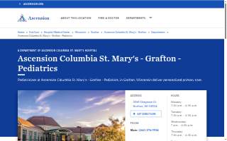 Ascension Columbia St. Mary's - Grafton - Pediatrics