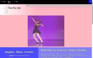 Frances Dance Studio website