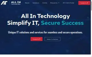 All In Technology of Green Bay website
