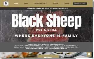 Black Sheep Pub and Grill website