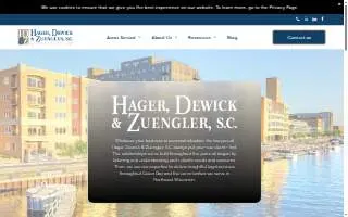 Hager, Dewick, & Zuengler, S.C. of Green Bay website