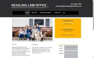 Hessling Law Office, LLC of Greendale website