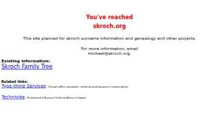 Skroch Wendy website