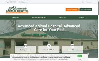Advanced Animal Hospital - WI of Greenfield website