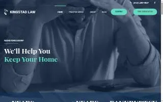 Kingstad Law Firm, LLC website
