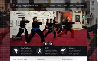 Rising Dragon Martial Arts of Greenfield website