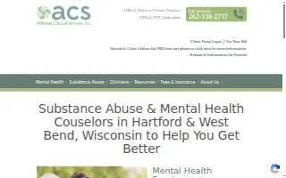 Affiliated Clinical Services Inc website