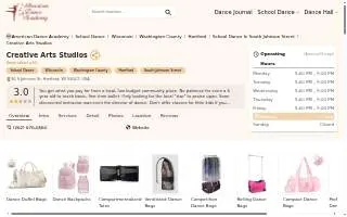 Creative Arts Studios website