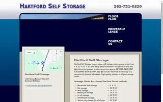 Hartford Self Storage website