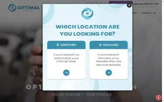 Optimal Vision Health @ Eye Deal Optical website