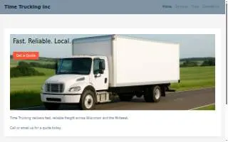 Time Trucking Inc website