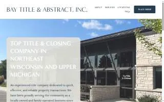 Bay Title & Abstract Inc website