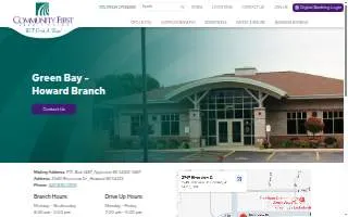 Community First Credit Union of Howard website