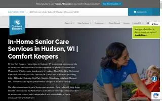 Comfort Keepers Home Care of Hudson website