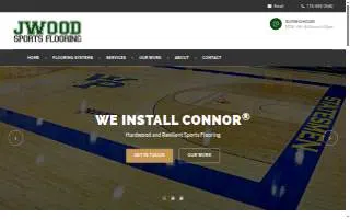JWood Sports Flooring website