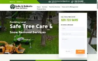 Kobs & Roberts Tree Service & Firewood Sales website