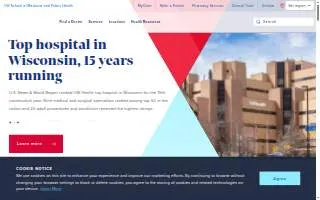 UW Health Janesville Clinic Family Medicine website