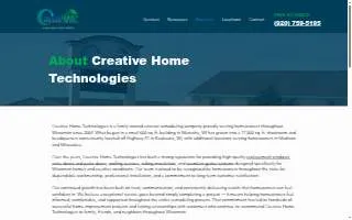 Creative Home Technologies LLC website
