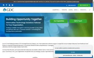 GDC IT Solutions website