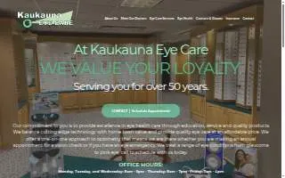 Kaukauna Eye Care website
