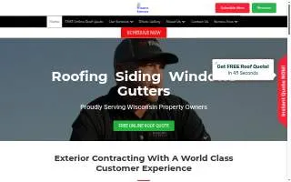 Wisconsin Exteriors website