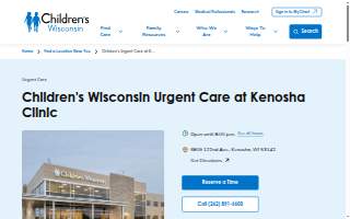 Children's Urgent Care at Kenosha Clinic